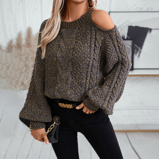 Women's New Fashion Personality Twist Knit Sweater