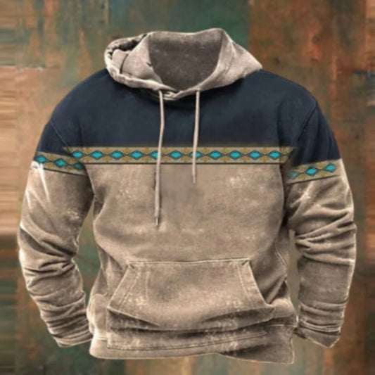 Men's Hoodie Print Sweater